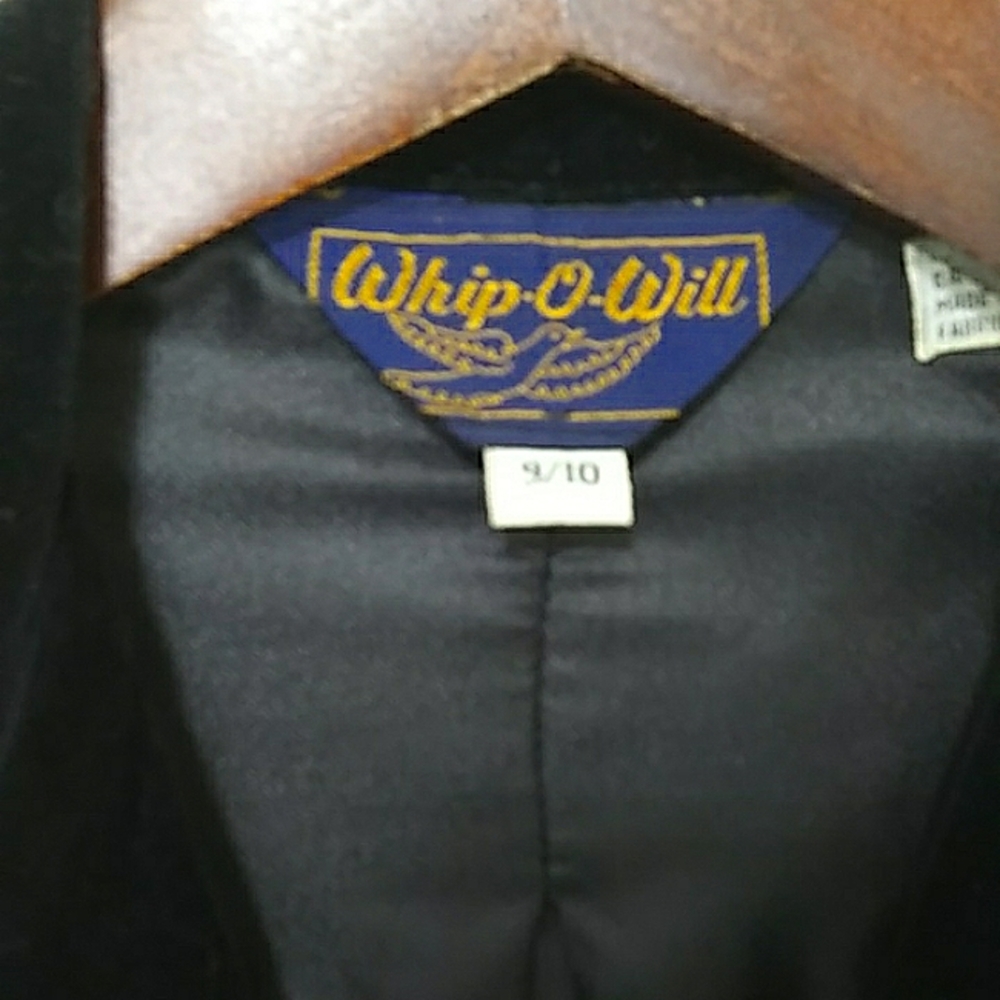 Black Velvet Whip O Will Vintage Size 9/10 Blazer - Picture 12 of 15